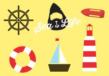 Beach icons - Free vector #142565